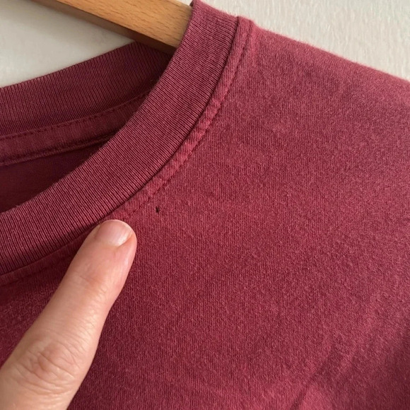 Outdoor Voices dark rose pink oversized cropped long sleeve top size Small - Picture 7 of 7